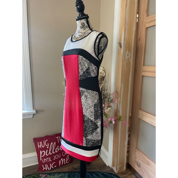 Frank Lyman Women Dress Red Size 6 Knee Length Midi Semi Formal Evening - Picture 5 of 7